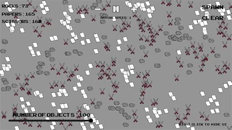 rock paper scissors simulator.